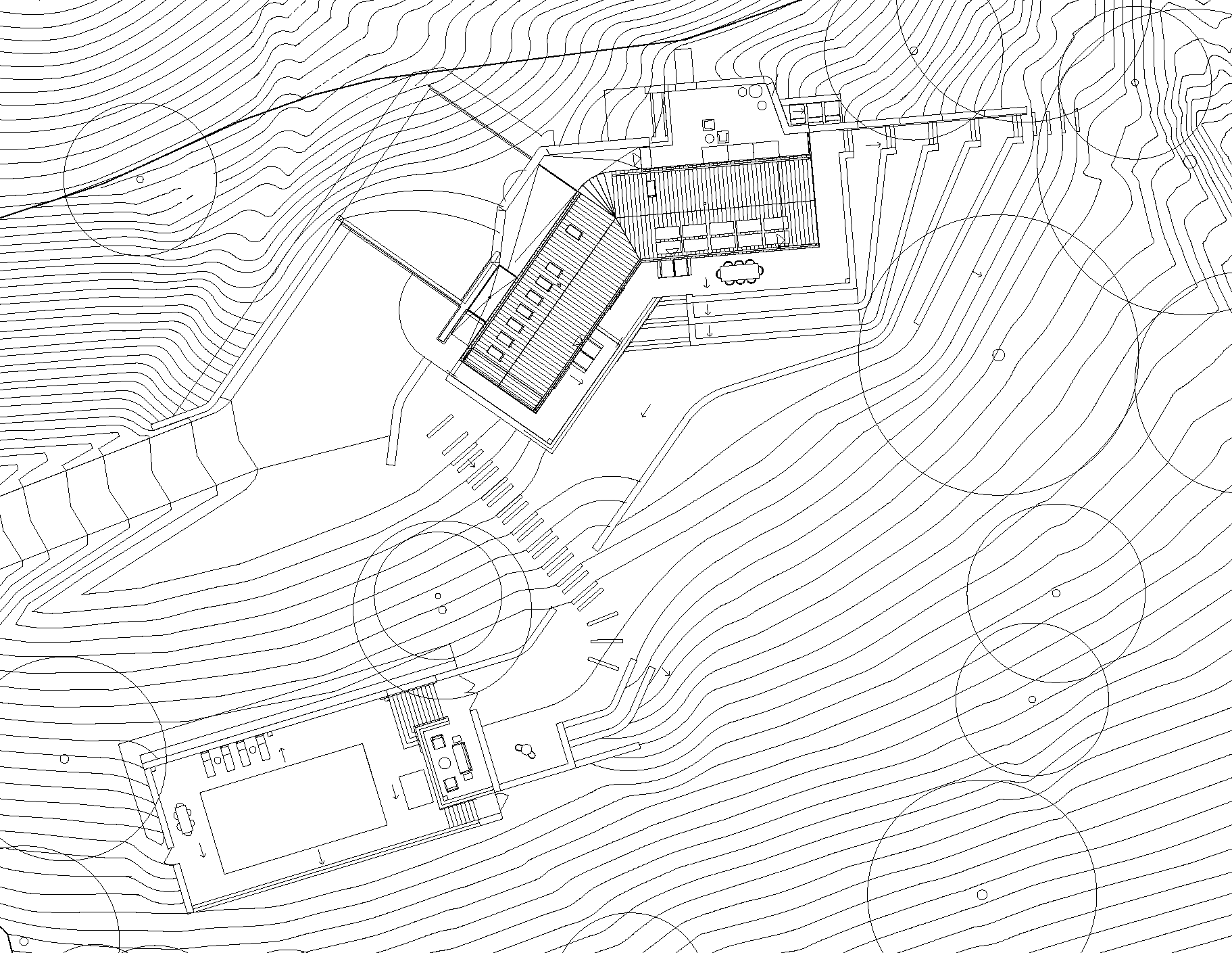 Landscape Drawing for Marble Fairbanks Project, Pine Plains House and Artist Studio